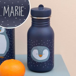 Kinder-Trinkflasche Pinguin mit Namen