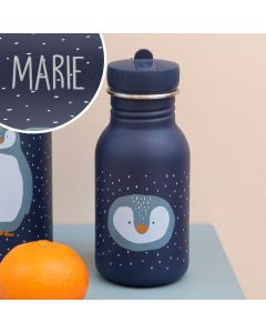 Kinder-Trinkflasche Pinguin mit Name