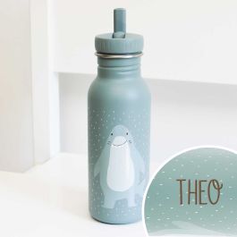 Große Kinder-Trinkflasche Hai mit Namen - 500 ml